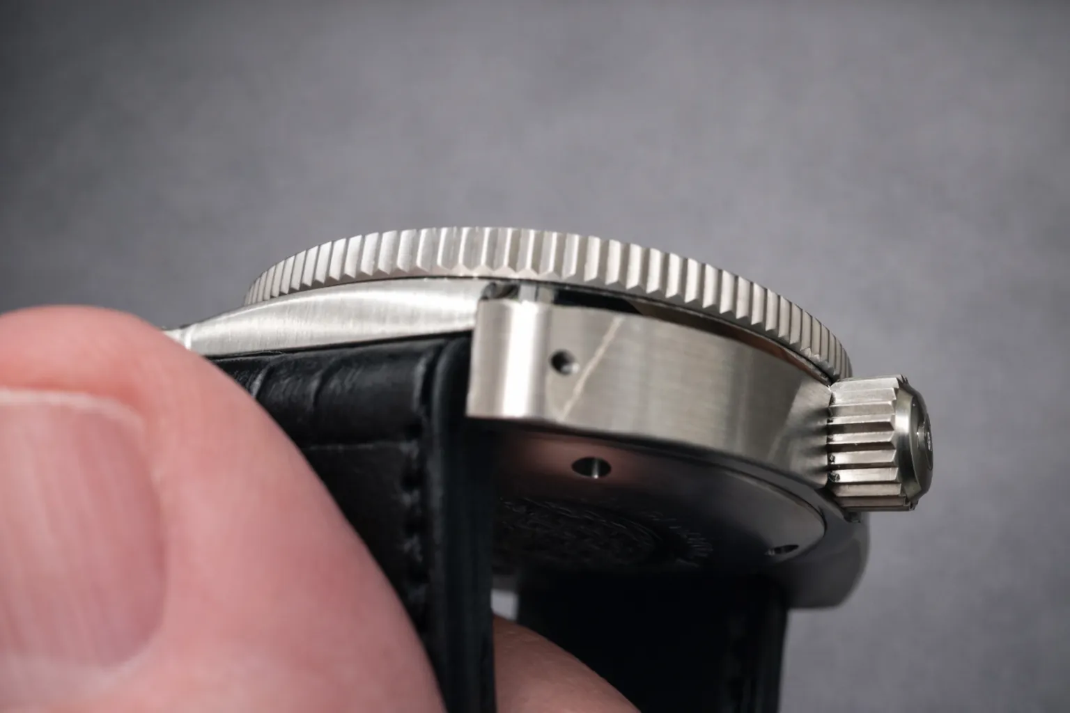 Final visual inspection of watch appearance including case finish, dial cleanliness and hands alignment