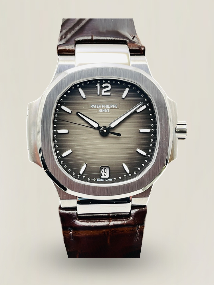 Patek Philippe Nautilus 7118/1A-011 Replica Gray Dial Front View