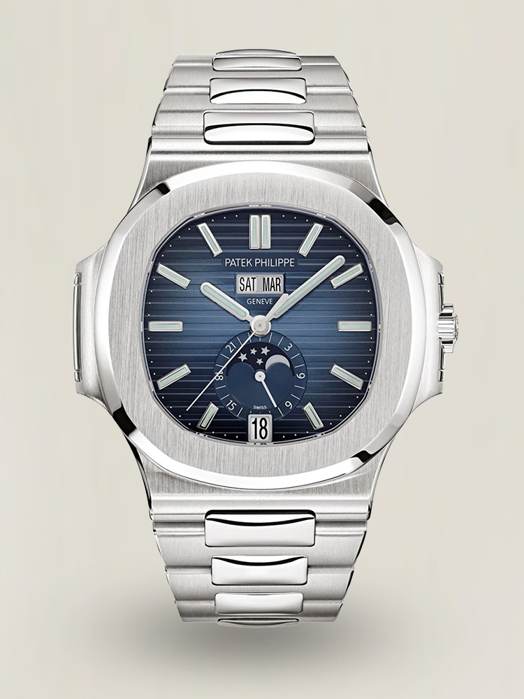 Super Clone Patek Philippe Nautilus 5726/1A-014 Replica Blue Gradient Dial Moonphase Watch Main Image