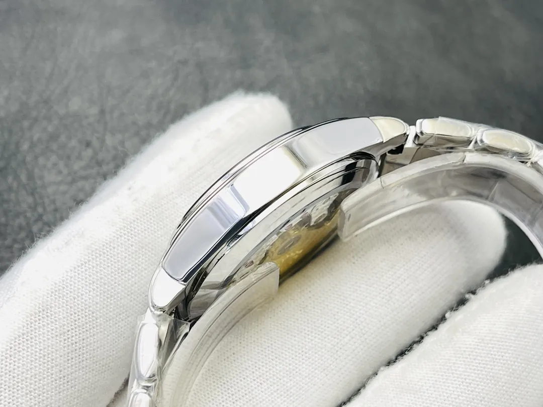 Patek Philippe Twenty~4 7300 Replica 36mm Blue Dial Luxury Automatic Watch with Stainless Steel Bracelet Side View 1