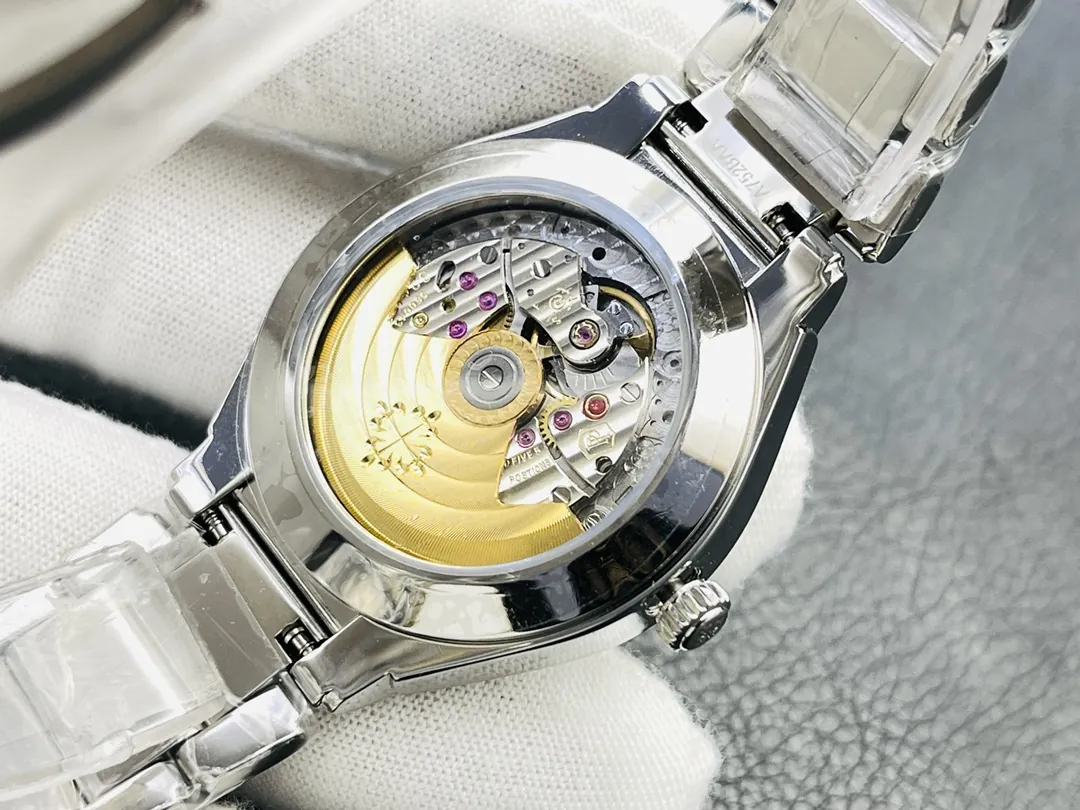 Patek Philippe Twenty~4 7300 Replica 36mm Blue Dial Luxury Automatic Watch with Stainless Steel Bracelet Case Back