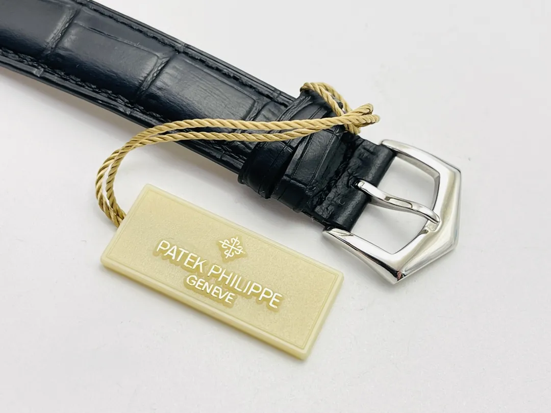 Luxury Super Clone Patek Philippe Calatrava 5227G-010 Replica Black Dial Dress 39mm Watch Strap