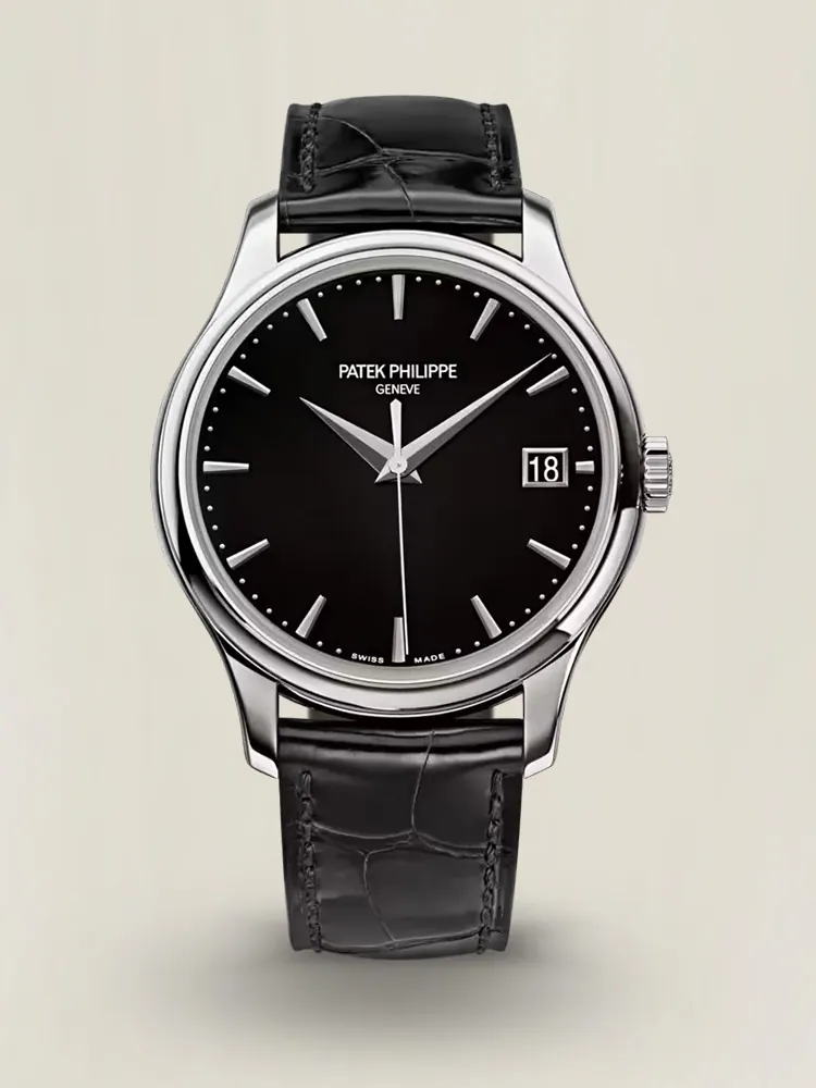 Luxury Super Clone Patek Philippe Calatrava 5227G-010 Replica Black Dial Dress 39mm Watch First Image