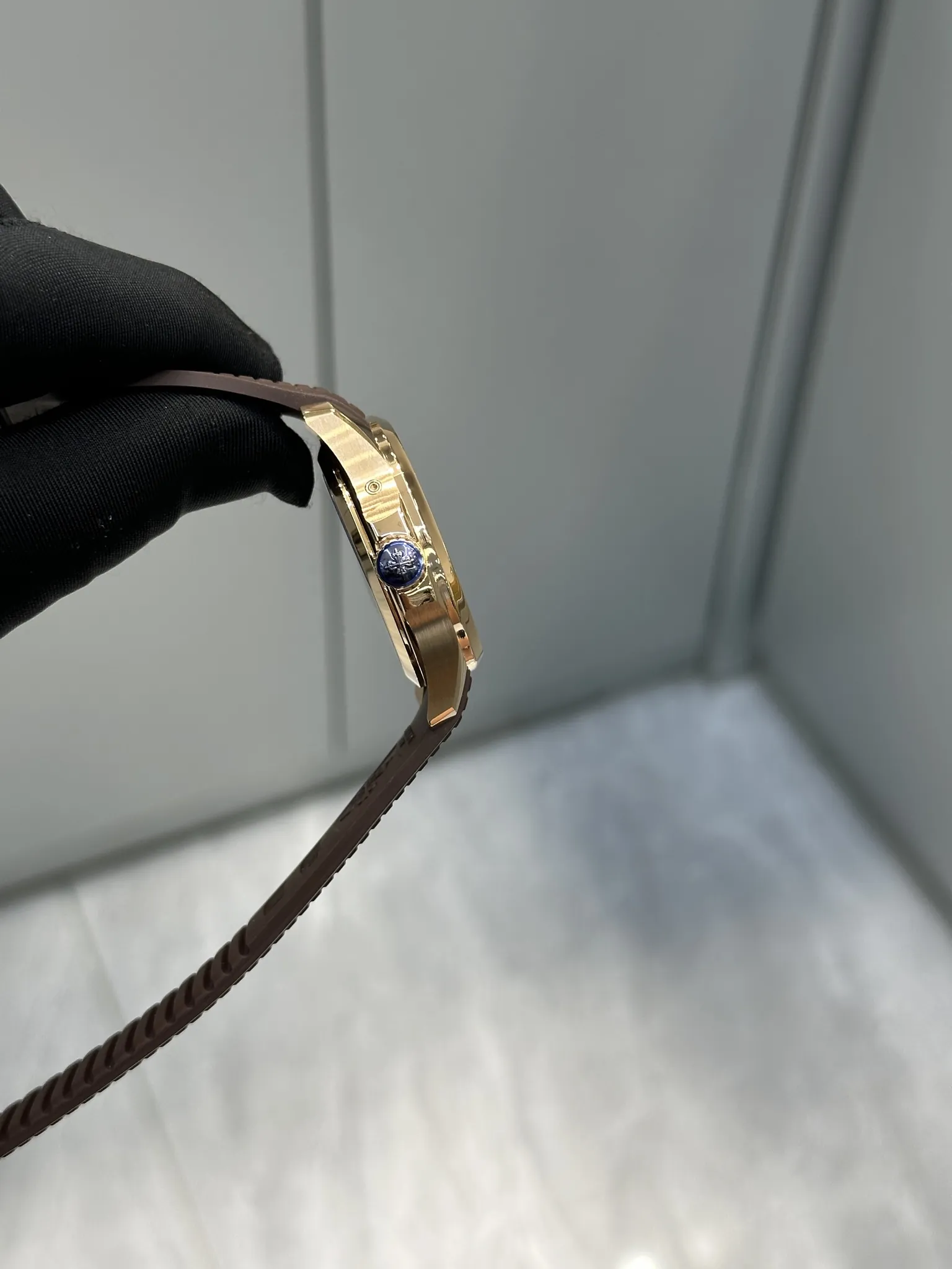 Luxury Super Clone Patek Philippe Aquanaut 5164R-001 Replica Brown Gradient Dial Travel Time 40.8mm Watch Side View 2