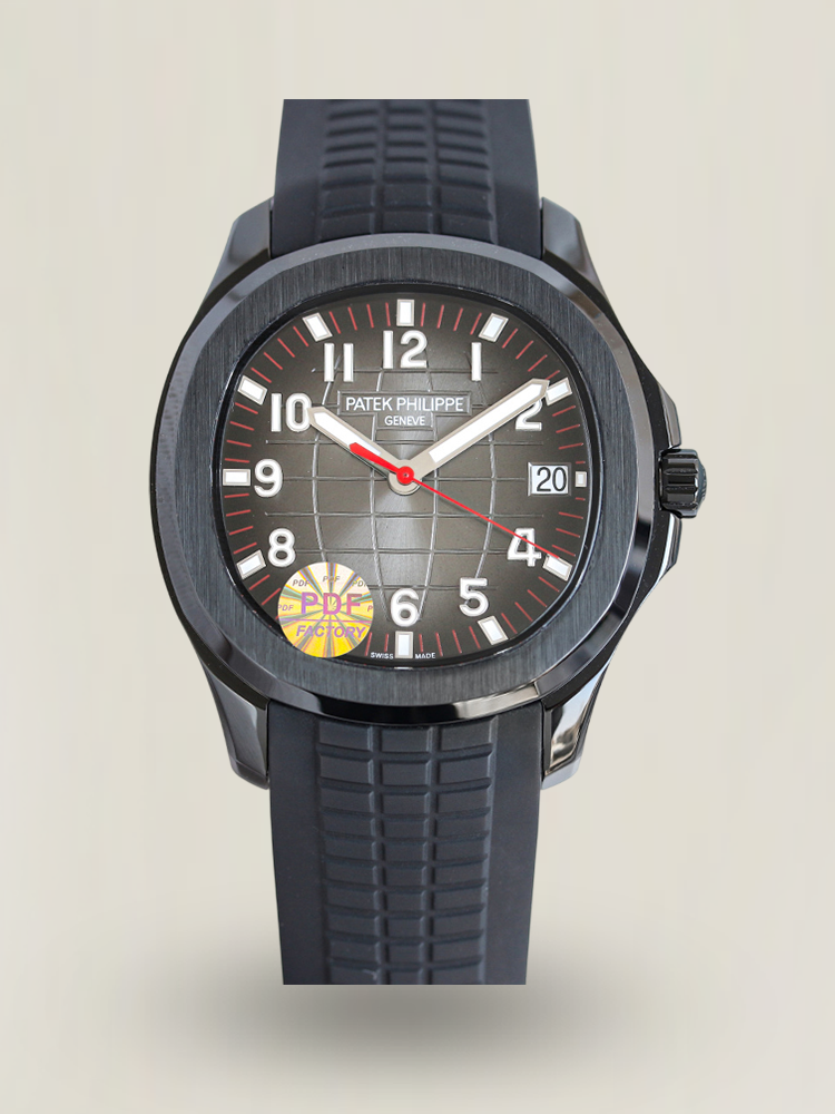 PDF Factory Replica Patek Philippe Aquanaut 5167 Black Grey Gradient Dial Black Strap Luxury 40mm Watch Main Image