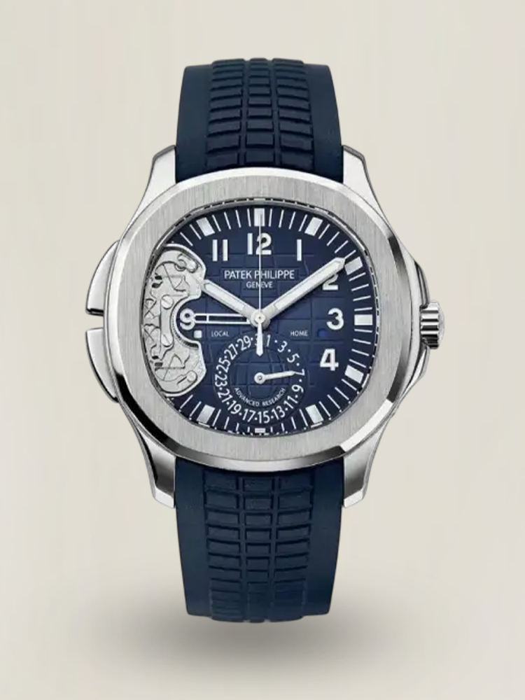 1:1 Super Clone Patek Philippe Aquanaut 5650G-001 Replica Advanced Research Blue Dial Blue Rubber Strap Men’s Watch First Look