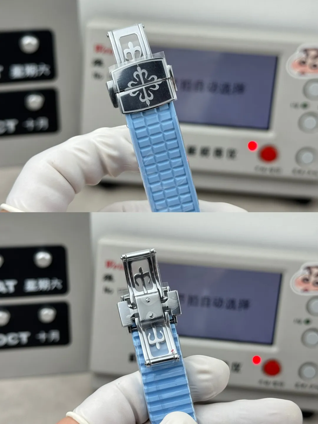 PDF Factory Patek Philippe Aquanaut Luce 5067A Replica Blue Dial Diamond Bezel Blue Rubber Strap Ladies Luxury Watch Strap