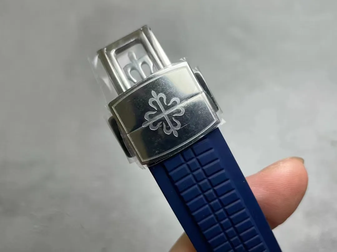 Patek Philippe Aquanaut 5968 Replica Blue Dial Chronograph Watch Strap