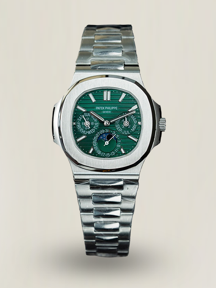 Patek Philippe Nautilus 5740/1G-001 Green Dial Perpetual Calendar 904L Stainless Steel Case 40mm Men's Watch Main Image