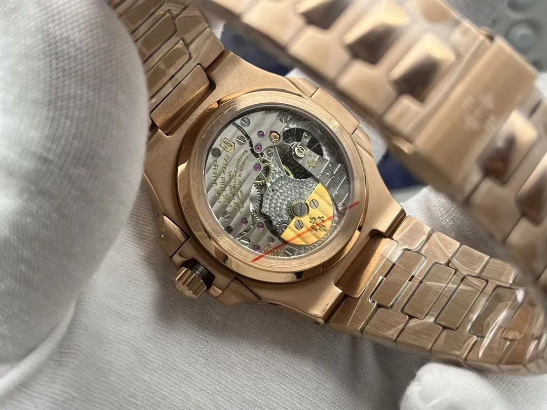 Super Clone Luxury Patek Philippe Nautilus 5712/1R-001 Replica  Chocolate Brown Gradient Dial 40mm Watch Case back