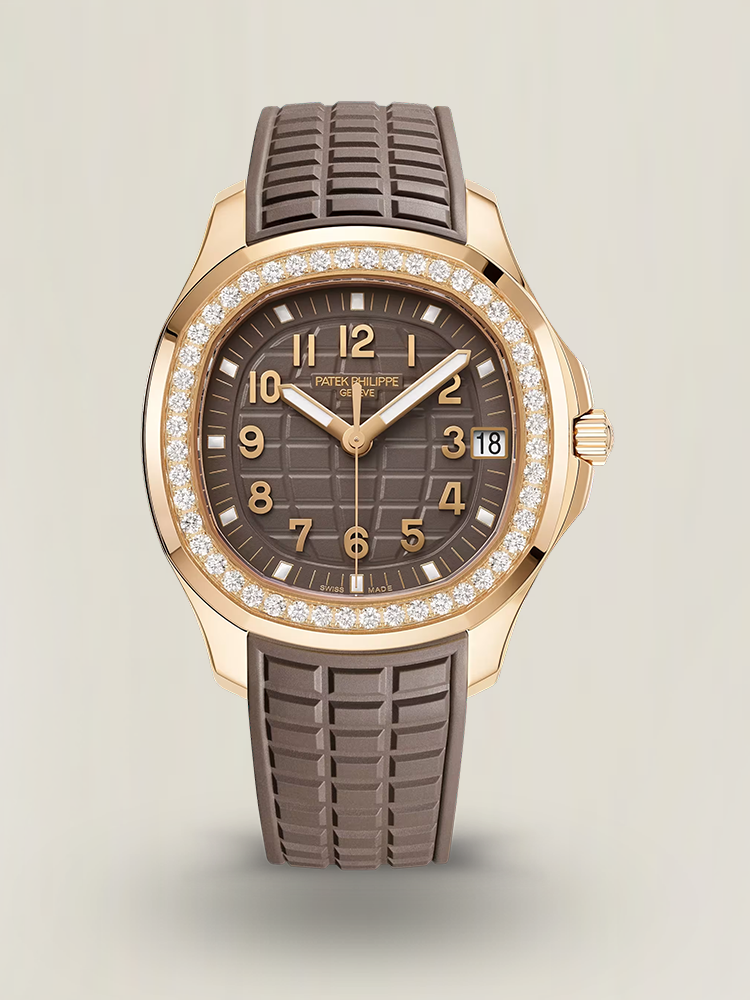Super Clone Patek Philippe Aquanaut Luce 5268/200R-010 Replica Brown Dial Diamond-Set Bezel Luxury Watch Main image