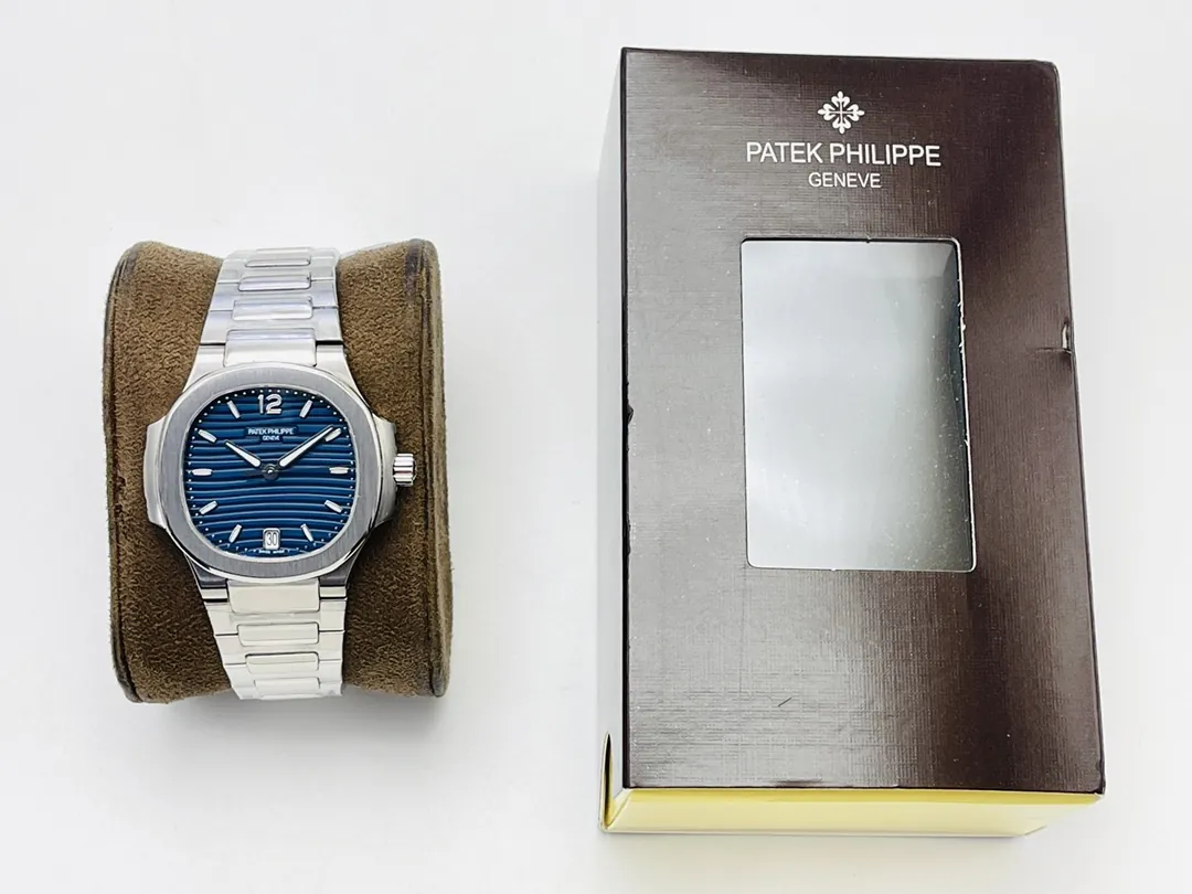 Patek Philippe Nautilus 7118/1A-001 replica blue dial stainless steel watch with box