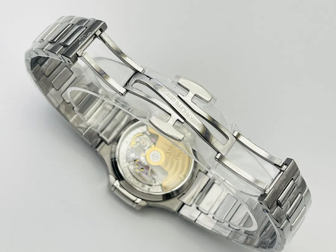 Super Clone Patek Philippe Nautilus 7118/1200A-011 Replica Grey Opaline Gradient Dial Diamond Bezel Ladies Luxury 35.2mm Watch Clasp