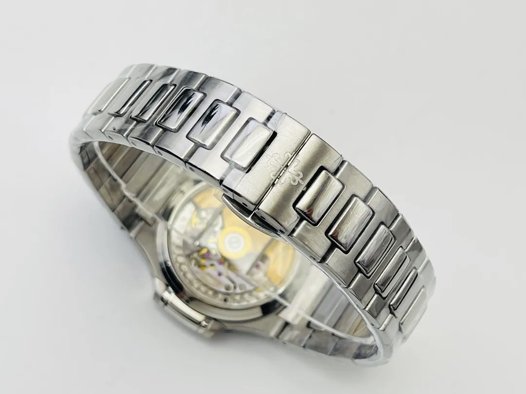 Super Clone Patek Philippe Nautilus 7118/1200A-011 Replica Grey Opaline Gradient Dial Diamond Bezel Ladies Luxury 35.2mm Watch Bracelet