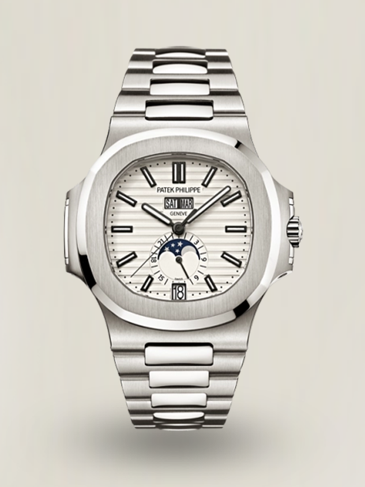 Super Clone Patek Philippe Nautilus 5726/1A-010 Replica White Dial Annual Calendar Stainless Steel Case Luxury Watch Main Image