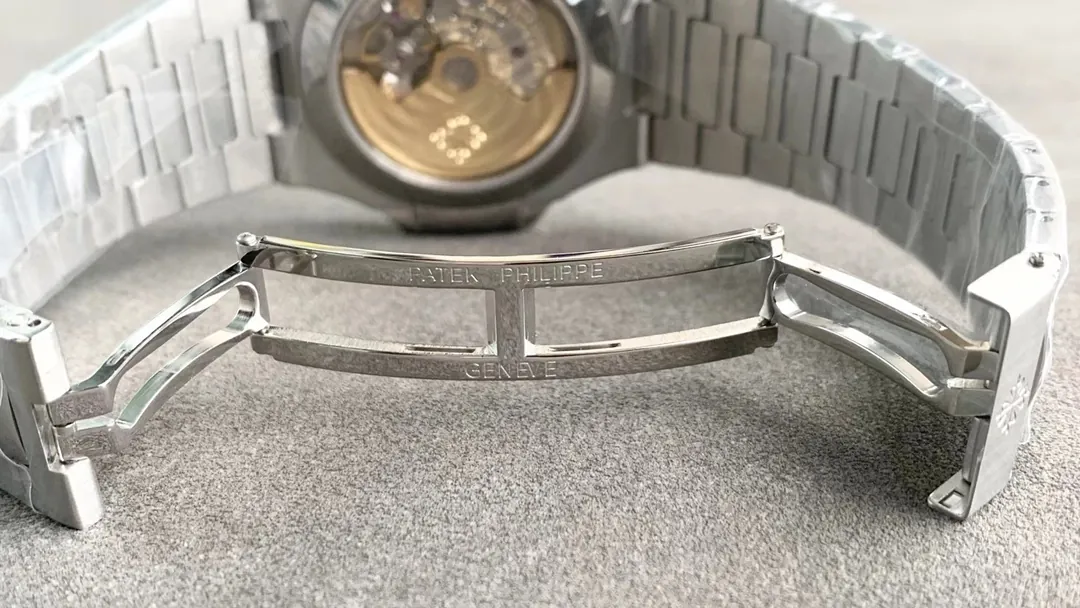 Patek Philippe Nautilus 5726/1A-001 Replica Black Gradient Dial Annual Calendar Moonphase Automatic 40.5mm Watch Clasp